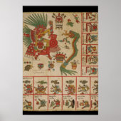Aztec Codex Borbonicus Poster (Voorkant)