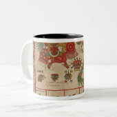 Aztec Codex Borbonicus Tweekleurige Koffiemok (Voorkant links)