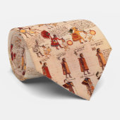 Aztec Codex Mendoza Stropdas (Opgerold)