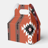 Aztec Colorful Geometric Pattern Bedankdoosjes (Achterkant)