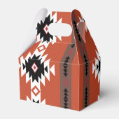 Aztec Colorful Geometric Pattern Bedankdoosjes (Voorkant Zijde)