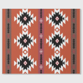 Aztec Colorful Geometric Pattern Cadeaupapier (Vlak)