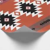 Aztec Colorful Geometric Pattern Cadeaupapier (Hoek)