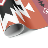 Aztec Colorful Geometric Pattern Cadeaupapier (Rol Hoek)