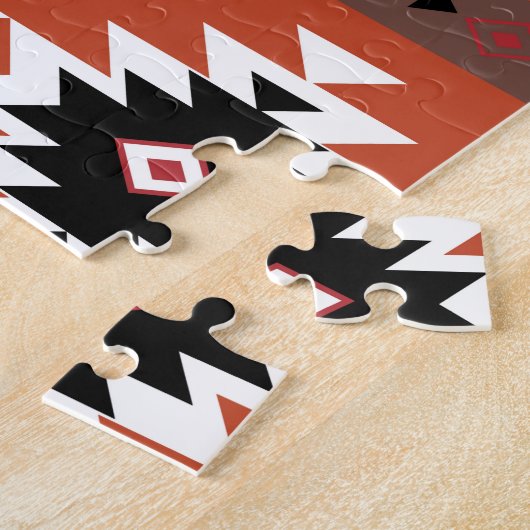 Aztec Colorful Geometric Pattern Legpuzzel (Zijkant)