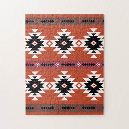 Aztec Colorful Geometric Pattern Legpuzzel (Verticaal)