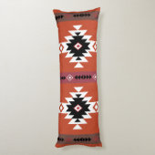 Aztec Colorful Geometric Pattern Lichaamskussen (Achterkant (Verticaal))