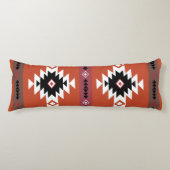 Aztec Colorful Geometric Pattern Lichaamskussen (Voorkant)