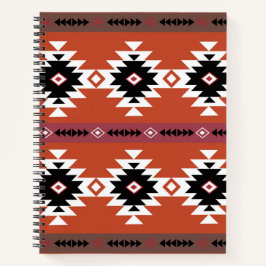 Aztec Colorful Geometric Pattern Notitieboek