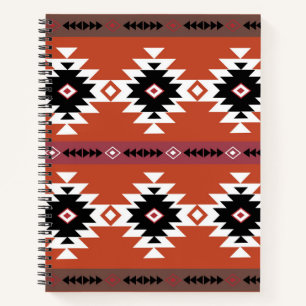 Aztec Colorful Geometric Pattern Notitieboek