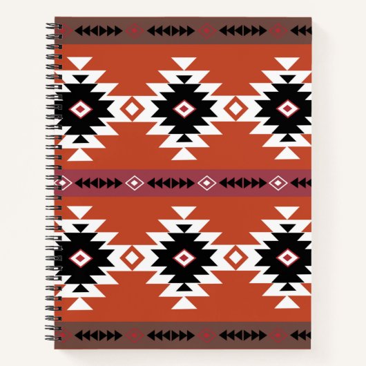 Aztec Colorful Geometric Pattern Notitieboek (Voorkant)