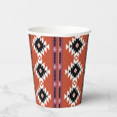 Aztec Colorful Geometric Pattern Papieren Bekers (Rechts)