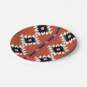 Aztec Colorful Geometric Pattern Papieren Bordje (Gekanteld)