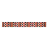 Aztec Colorful Geometric Pattern Satijnen Lint (Voorkant)