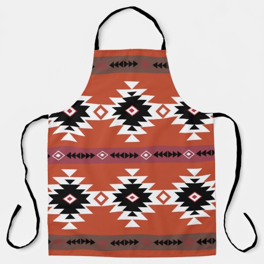 Aztec Colorful Geometric Pattern Schort (Voorkant)