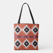 Aztec Colorful Geometric Pattern Tote Bag (Achterkant)