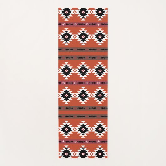 Aztec Colorful Geometric Pattern Yogamat (Voorkant)