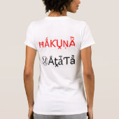 Aztec coole hakuna matata gift t - shirts (Achterkant)