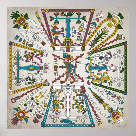 Aztec Cosmos Poster (Voorkant)