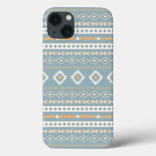 Aztec Cream Oranje Blue Mixed Motif Pattern Case-Mate iPhone Case