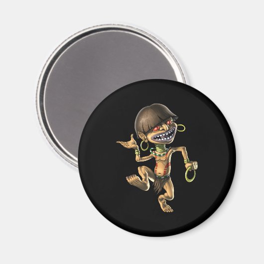 Aztec Creature Chaneque Magneet (Voorkant / Achterkant)