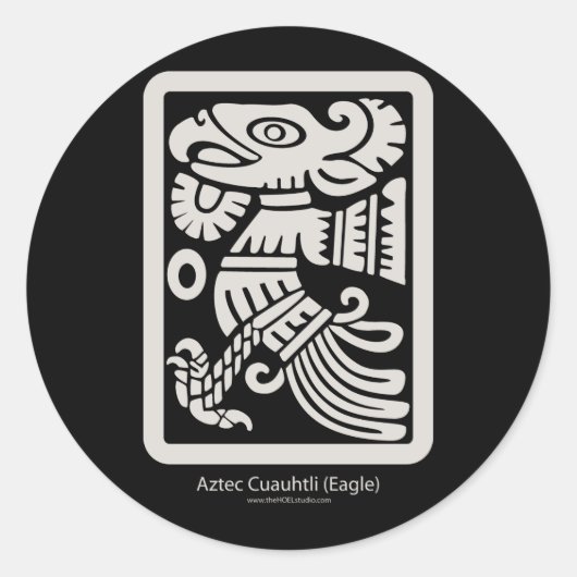 Aztec Cuauhtli - Adelaar (Putty) Sticker (Voorkant)