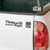 Aztec Cuauhtli - Eagle (Black) Bumpersticker (Op Truck)