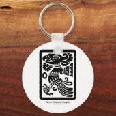 Aztec Cuauhtli - Eagle (Black) Sleutelhanger (Voorkant)