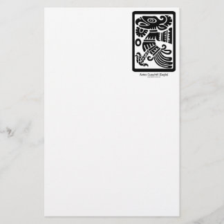 Aztec Cuauhtli - Eagle (Black) Stationery Briefpapier