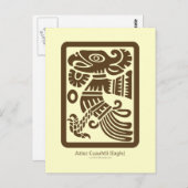 Aztec Cuauhtli - Eagle (bruin) Briefkaart (Voorkant / Achterkant)
