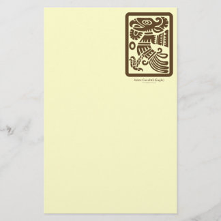 Aztec Cuauhtli - Eagle (bruin) Stationery Briefpapier