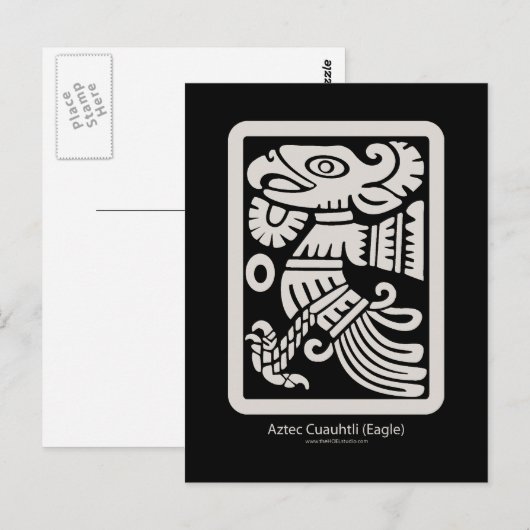 Aztec Cuauhtli - Eagle (Putty) Briefkaart (Voorkant / Achterkant)
