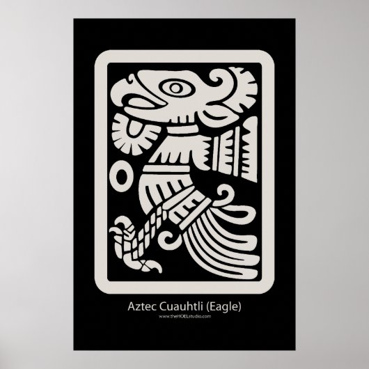 Aztec Cuauhtli - Eagle (Putty) Print (Voorkant)