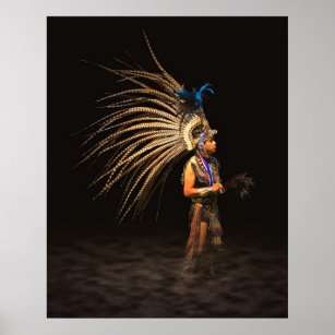 Aztec Dancer Poster