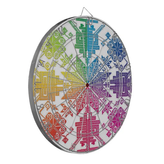 Aztec Dartbord (Voorkant Links)