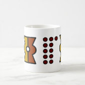 Aztec Day Sign 12 Eagle Mok Sjabloon (Center)