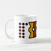 Aztec Day Sign 12 Eagle Mok Sjabloon (Links)