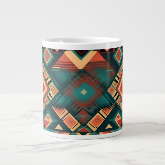 Aztec Design Coffee Cup Grote Koffiekop (Voorkant)