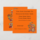 Aztec Design Invitation Kaart (Voorkant / Achterkant)