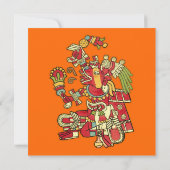 Aztec Design Invitation Kaart (Achterkant)