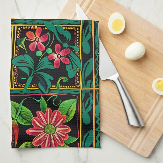 Aztec Design keukenhanddoek (Quarter Fold)