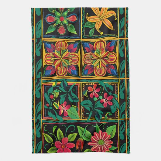 Aztec Design keukenhanddoek (Verticaal)