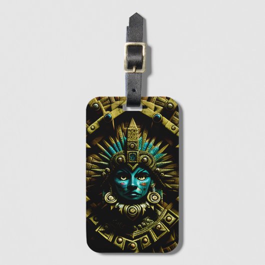 Aztec Design Pattern Two Bagagelabel (Voorkant (verticaal))