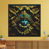 Aztec Design Pattern Two Canvas Afdruk (Insitu (Woonkamer))