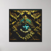 Aztec Design Pattern Two Canvas Afdruk (Voorkant)