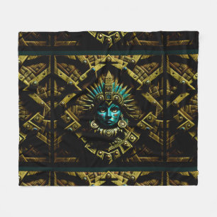 Aztec Design Pattern Two Fleece Deken