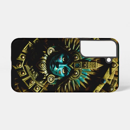 Aztec Design Pattern Two Samsung Galaxy Hoesje (Achterkant horizontaal)