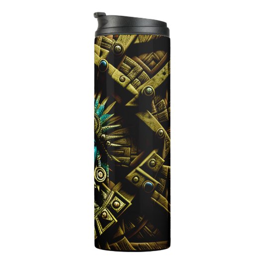 Aztec Design Pattern Two Thermosbeker (Geroteerd rechts)