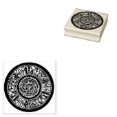 Aztec design rubberen stempel (Gestempeld)