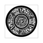 Aztec design rubberen stempel (Afrduk)